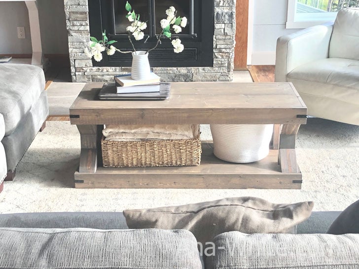 modern farmhouse coffee table